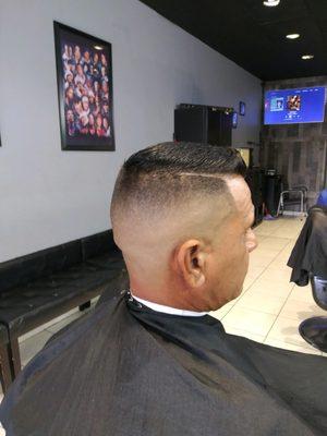 Bald fade with comb over by @josue_lefty_flores