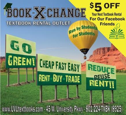 UVU Book-X-Change - Revolutionary new store for students & ran by students! RENT BUY SELL TRADE TEXTBOOKS