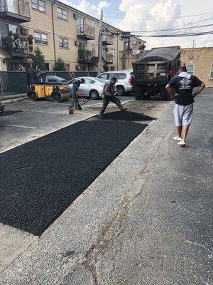 Asphalt patching