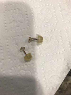 "Gold" earrings