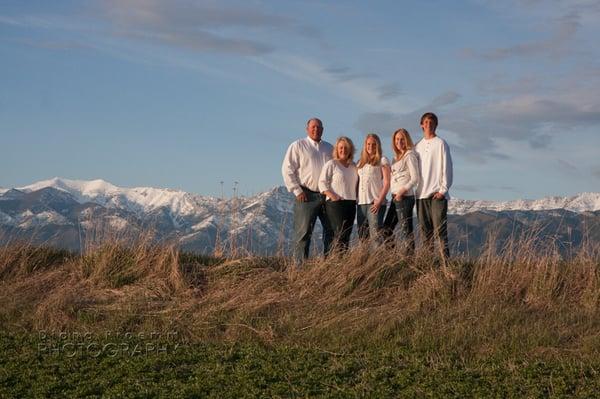 Family Photos with the Bridger Mountains, Bozeman, Montana