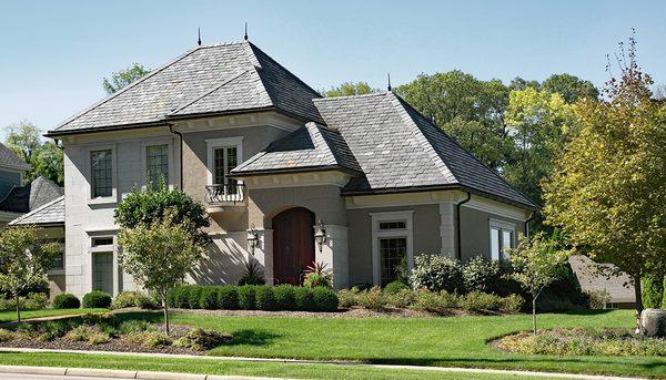 gray shingle roof