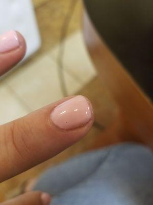 Bubbled nail polish