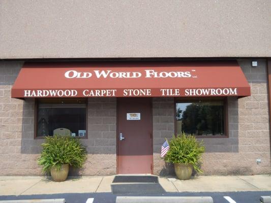 Parasol created and installed this fabric awning with signage for Old World Floors in Memphis, TN.