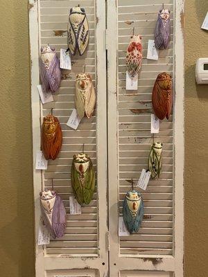 Ceramic cicadas!