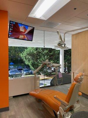 Our dental chairs are equipped with a massage feature so that you can sit back and truly relax.