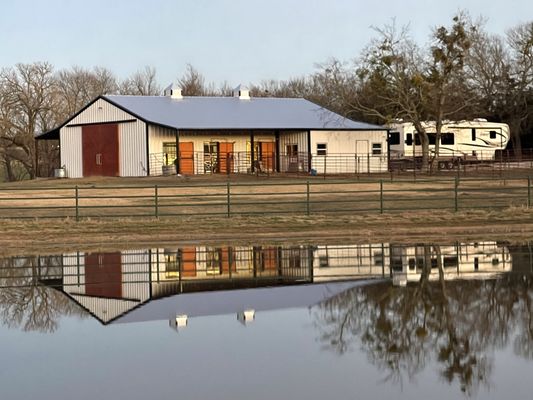 Our alpaca barn