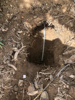 Main water line repair