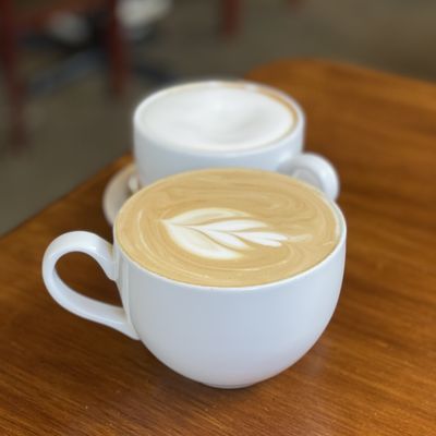 Cardamom latte and cappuccino.