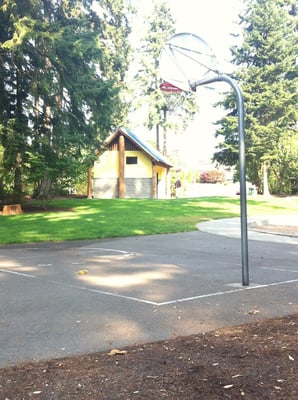 Basketball Court and restrooms