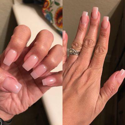 Soft & natural is what I wanted.I ABSOLUTELY love my nails! Ask for Eileen she's awesome!