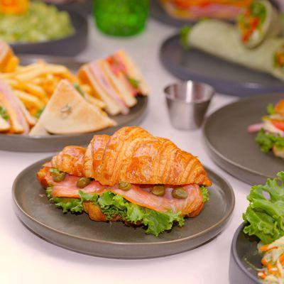 Allow us to introduce our latest creation--the Croissant Sandwich!