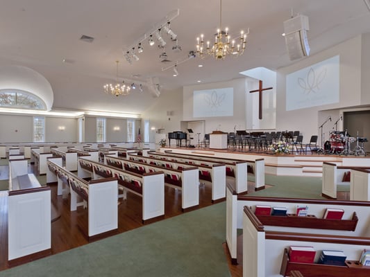 Inside the sanctuary (credits: Bowdoin Construction)