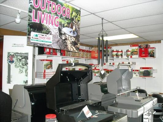 We carry Weber grills, parts and accessories.