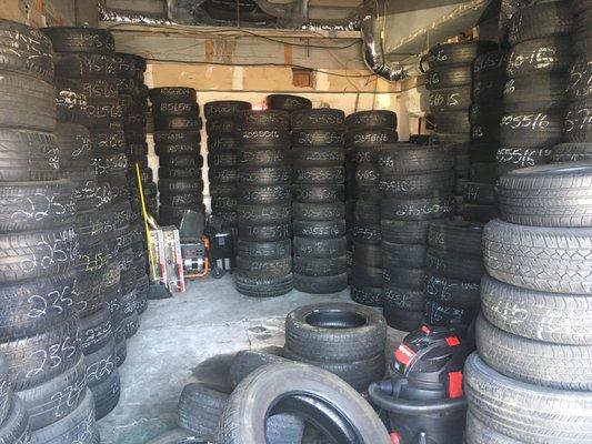 Both common tire sizes and more rare tire sizes in stock.