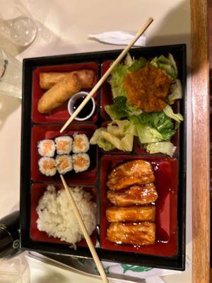 Bento box with tofu