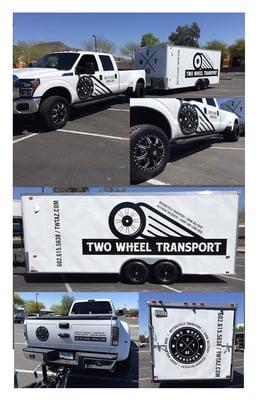 PRI Graphics recently partnered with Kevin Krieg of KriegMark Graphic Design in the production of vehicle graphics for Two Wheel Transport.