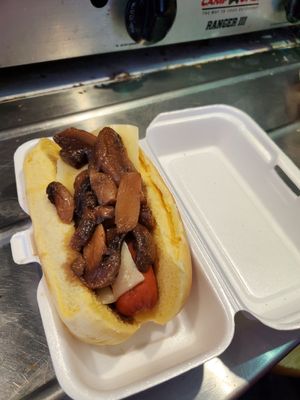 Our ROADKILL Dog...Yummy
Mushrooms & Swiss