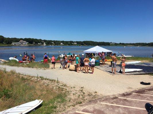 Air Support's paddleboarding location. Looks amazing and people had great things to say about them!