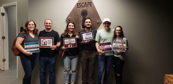 Escape room winners "Detention"