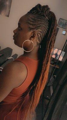 Mohawk braided style