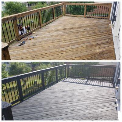 DECK STAINING