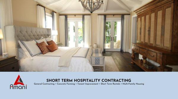 SHORT TERM HOSPITALITY We turn residential properties into income generating assets.