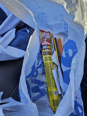 Returned expired Slim Jim's dated May 2023