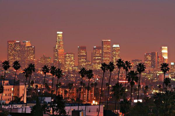 LA city skyline