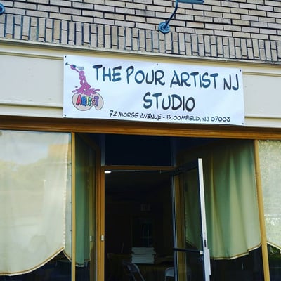 The Pour Artist NJ Studio located at 72 Morse Avenue in Bloomfield, NJ.