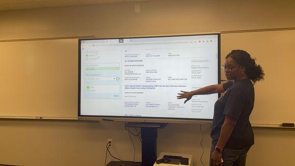 Navigating the SAMS.GOV website regarding government contracts training.