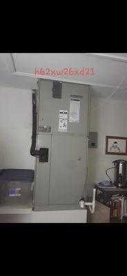 5 ton Trane air handler install