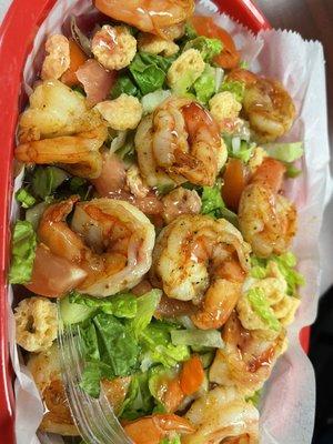 Garden Salad add shrimp