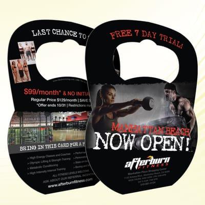 Afterburn Fitness Custom Shape Door-hanger