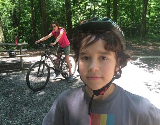 The 15-mile Gap Ride was tough for kids 11 and 12 - but we finished together and saw the headwaters of the Chattahoochee along the way.