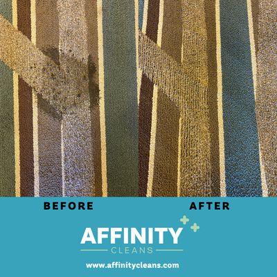 That spot was no match for Affinity Cleans system. Let us make sure your carpet is as clean as can be!