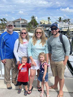 Group shot at the dock