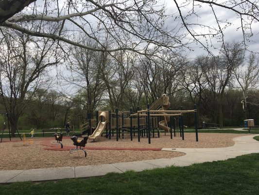 Playground on the pond side.