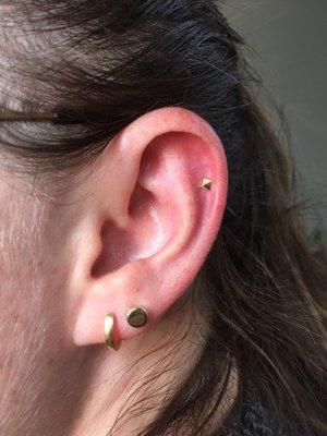 Helix piercing