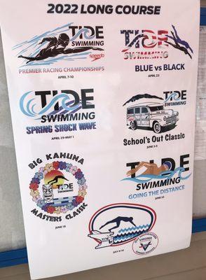 Tide Swimming Long Course schedule 2022