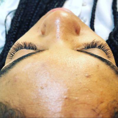 Brows and Individual Lash application.