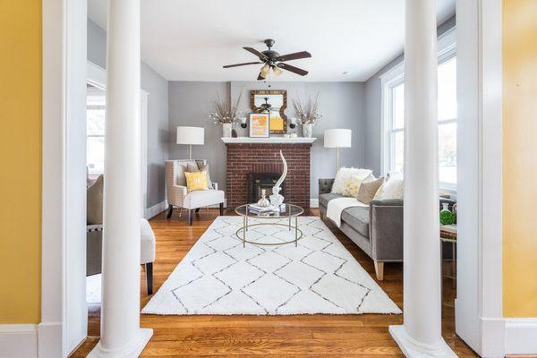 Home Staged Living Room