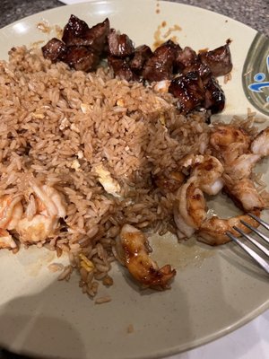 Hibachi Filet Mignon & Shrimp Combo