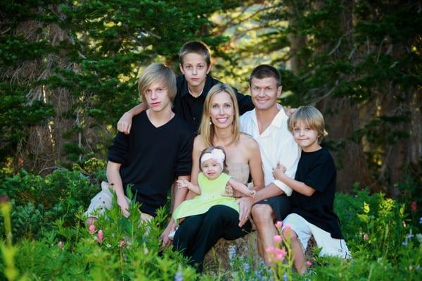 SLC Family Portrait Photography in the mountains. Val Westover Photography Salt Lake City, Utah.