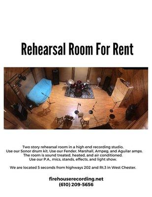 Rehearse or record in a high end recording studio.