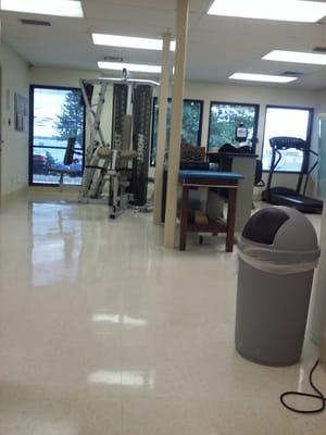 Waiting to start my physical therapy...then back to work.