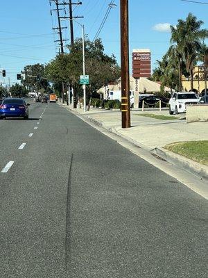 These are my skid marks that I had to slam on my breaks to avoid a head on Collision with the pastor of this church.