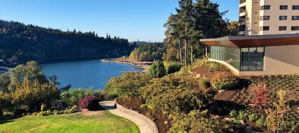 Overlooking the Willamette River