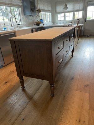 Custom kitchen island