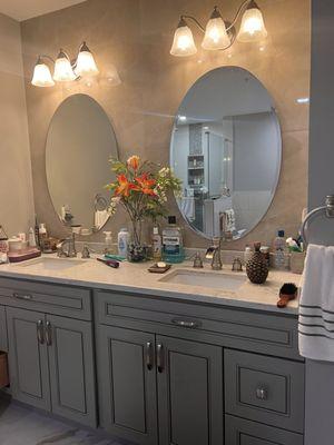 We do full bathroom remodeling